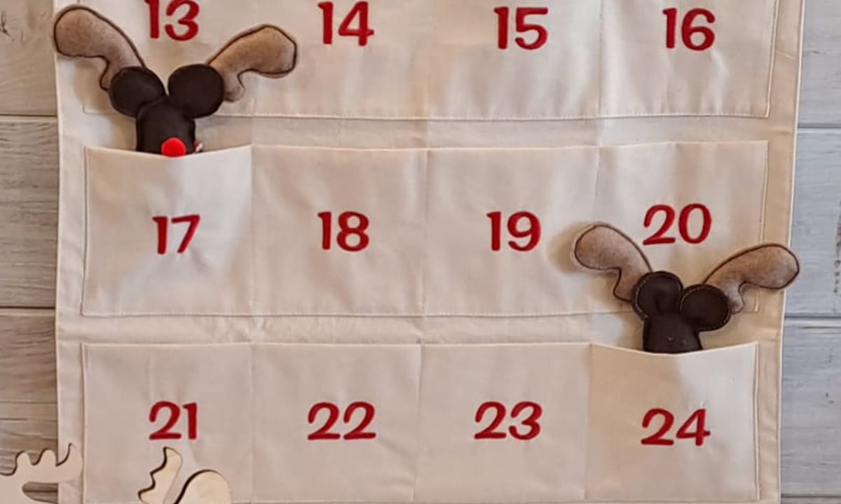 Calendario dell’Avvento handmade: tradizione, creatività e un pizzico di magia.
