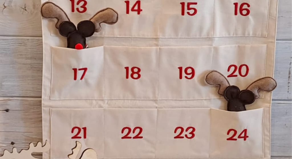 Calendario dell'avvento numeri centrali