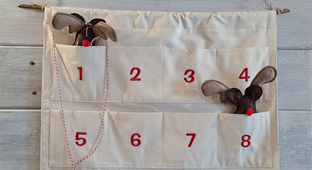 Calendario dell'avvento primi numeri del mese