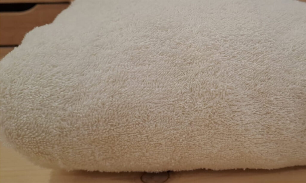 Spugna di cotone classica , mano morbida in colorazione naturale